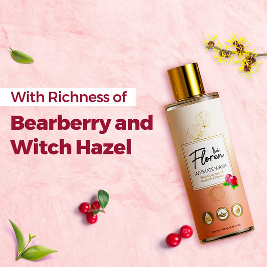 Floren Intimate Hygiene Wash For Women, 120ml, pH balanced, Prevents Itching, Irritation & Dryness, Paraben Free & SLS free , Pack of 1