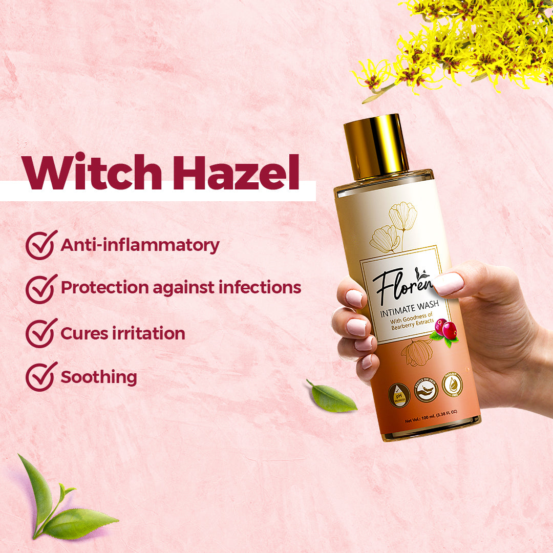 Floren Intimate Hygiene Wash For Women, 120ml, pH balanced, Prevents Itching, Irritation & Dryness, Paraben Free & SLS free , Pack of 1